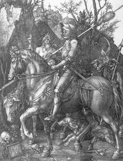 Knight, death, and the devil, Albrecht Durer, circa 1513..jpg