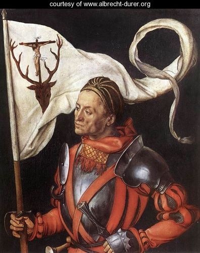 Paumgartner-Altar-(right-wing), Albrecht Durer - poss. St Eustace.jpg