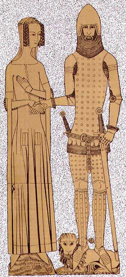 Sir Miles Stapleton and wife Joan, 1364.JPG